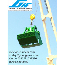 marine crane usage clamshell hydraulic grab